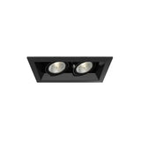 Eurofase TE162-02 6.5-in 15W Recessed Downlight With Trim - 2 lights - PAR20 - 120V - White/Black