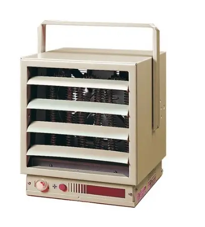 Cadet EUH03B34CT 3000W Electric Unit Heater, 240V 3-Phase, 10,236 BTU/h, 350 CFM, Heats Up to 400 Sq. Ft., Almond Finish