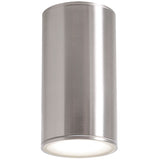 AFX Lighting EVYW0408LAJD2SN 8-in 12W Everly Outdoor Cylinder Ceiling Light, 1000 lm, 120V-277V, CCT Select, Nickel Finish