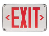 MaxLite EX-RW-WL2 Red Letters Exit Signs & Emergency Thermoplastic Lights, White Body, Battery Backup - 20C, Wet Locations