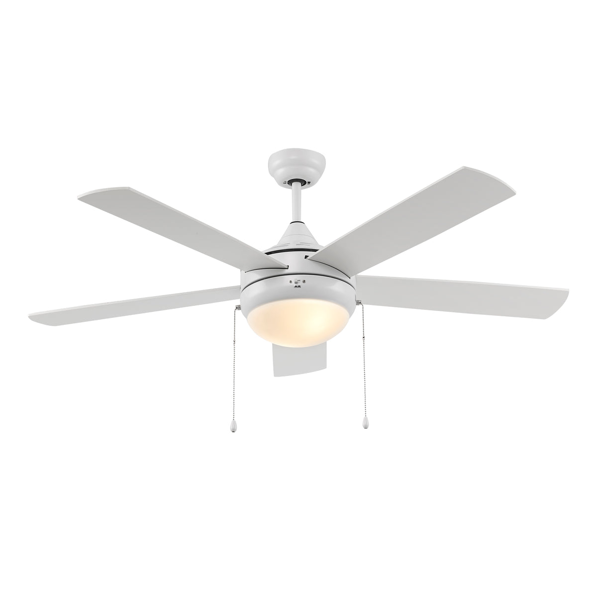 Trans Globe Lighting F-1020 WH Cappleman 52 inch white ceiling fan with light