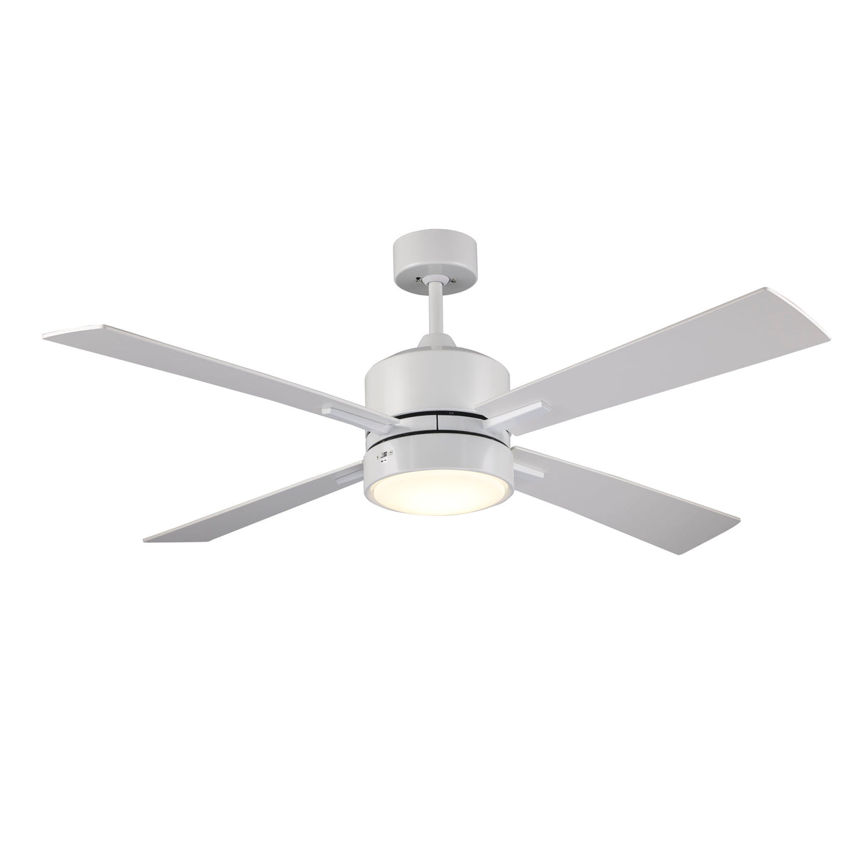 Trans Globe Lighting Arden 52 inch white ceiling fan with LED light