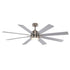 Trans Globe Lighting F-1038-66 BN Arden 66 inch Brushed Nickel Ceiling Fan