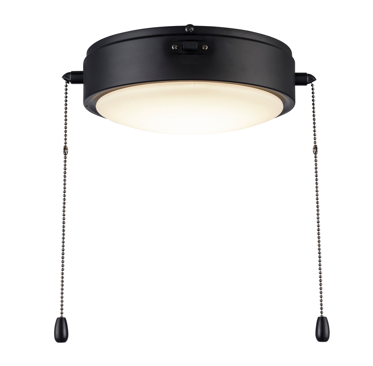 Trans Globe Lighting F-1040 LKO-BK Baakman black ceiling fan light kit illuminated