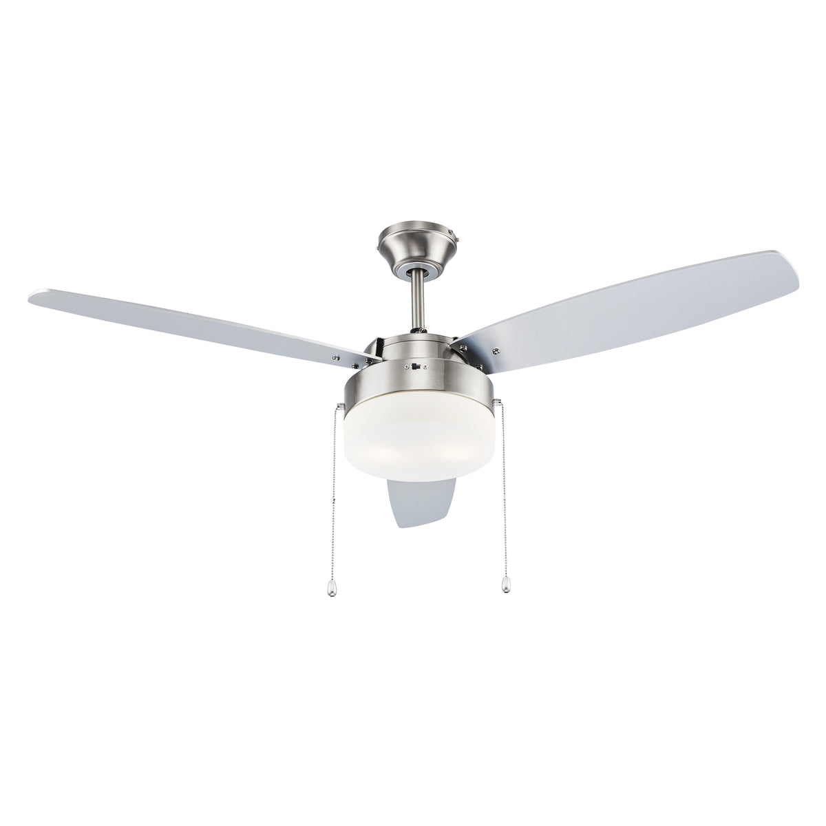 Trans Globe Lighting F-1045 BN Baakman brushed nickel 3 blade ceiling fan