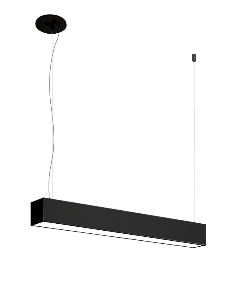 Eurofase F55430BSUS 4' LED Linear Suspension Mount, 2"Wide, 3000K, Black