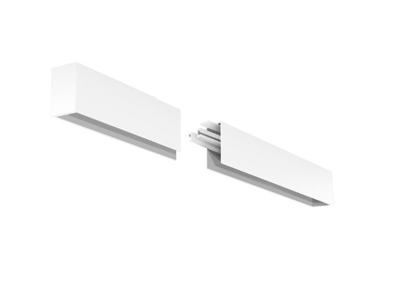 Eurofase Lighting F55430WSFMEXT 4' LED Linear Surface Mount Extension Kit, 2" Wide, 3000K, White