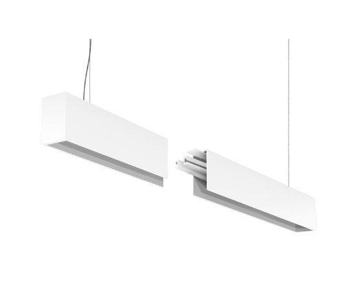 Eurofase Lighting F55430WSUSEXT 4' LED Linear Suspension Mount Extension Kit, 2" Wide, 3000K, White