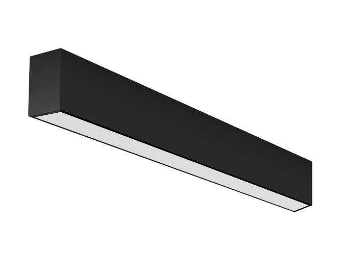 Eurofase Lighting F55435BSFM 4' LED Linear Surface Mount, 2"Wide, 3500K, Black