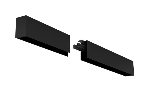 Eurofase Lighting F55435BSFMEXT 4' LED Linear Surface Mount Extension Kit, 2" Wide, 3500K, Black