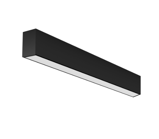 Eurofase Lighting F55440BSFM 4' LED Linear Surface Mount, 2"Wide, 4000K, Black