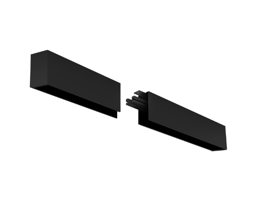 Eurofase Lighting F55440BSFMEXT 4' LED Linear Surface Mount Extension Kit, 2" Wide, 4000K, Black