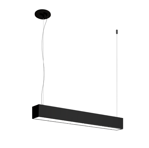 Eurofase Lighting F55440BSUS 4' LED Linear Suspension Mount, 2"Wide, 4000K, Black