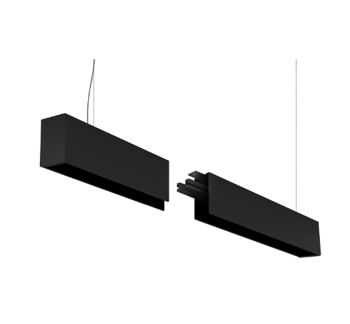 Eurofase Lighting F55440BSUSEXT 4' LED Linear Suspension Mount Extension Kit, 2" Wide, 4000K, Black