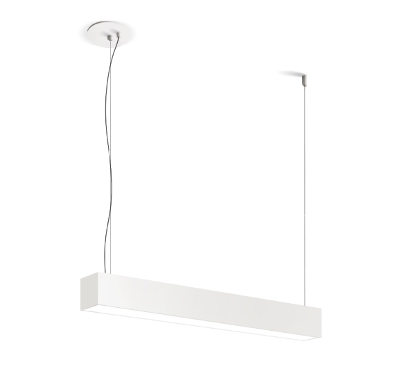 Eurofase Lighting F55440WSUS 4' LED Linear Suspension Mount, 2"Wide, 4000K, White