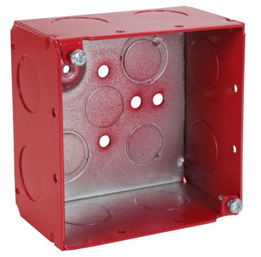 Orbit FA-4SDB-75 2-1/8” Deep, 4” Square (4s) Fire Alarm Deep Box Welded With 3/4” Ko