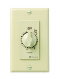 Intermatic FD12HH Spring Wound Countdown Timer, Decorator Style, 125-277 VAC, 50/60 Hz, SPST, 12 Hour Max, With Hold, Ivory Finish