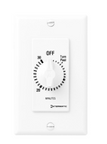 Intermatic FD30MWC Spring Wound Countdown Timer, Decorator Style, 125-277 VAC, 50/60 Hz, SPST, 30 Minute Max, Without Hold, White Finish