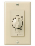 Intermatic FD60MH 60 Minutes Spring Loaded Wall Timer with Hold Feature - Ivory Color