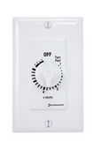 Intermatic FD6HHW 6 Hours Spring Loaded Wall Timer with Hold Feature - White Color