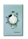 Intermatic FF312HH Spring Wound Countdown Timer, Commercial, 125-277 VAC, 50/60 Hz, SPDT, 12 Hour Max, With Hold, Silver