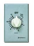 Intermatic FF412H Spring Wound Countdown Timer, Commercial, 125-277 VAC, 50/60 Hz, DPST, 12 Hour Max, Without Hold, Silver