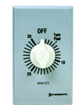 Intermatic FF430M Spring Wound Countdown Timer, Commercial, 125-277 VAC, 50/60 Hz, DPST, 30 Minute Max, Without Hold, Silver