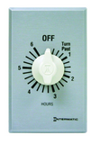 Intermatic FF46H Spring Wound Countdown Timer, Commercial, 125-277 VAC, 50/60 Hz, DPST, 6 Hour Max, Without Hold, Silver