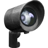 Dabmar Lighting FG132-L3-27K-B LED 2-Pin Fiberglass Spotlight, 12V, Color Temperature 2700K, Black Hood