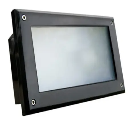 Dabmar Lighting FG2000-L12-40K-B G24 LED Fiberglass Open Face Step Light, Wattage 12W, Color Temperature 40K, Voltage 120V-277V, Black