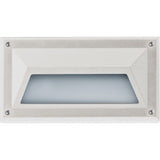 Dabmar Lighting FG2010-L12-50K-W Fiberglass Recessed Step Light, G24, Color Temperature 5000K, White Finish