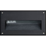 Dabmar Lighting FG2020-B LED Fiberglass Recessed Step Wall Light, Black Finish