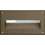 Dabmar Lighting FG2020-BZ LED Fiberglass Recessed Step Wall Light, Bronze Finish