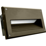 Dabmar Lighting FG2020-BZ LED Fiberglass Recessed Step Wall Light, Bronze Finish