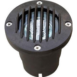 Dabmar Lighting FG317-B Fiber Glass Well Light W/ Grill, MR16, 12V, Black Finish