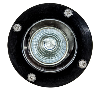 Dabmar Lighting FG318-L7-65K-B Fiberglass In-Ground Well Light, 2-Pin LED, Color Temperature 6500K, Black Finish