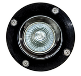 Dabmar Lighting FG318-L5-27K-B Fiberglass In-Ground Well Light, 2-Pin LED, Color Temperature 2700K, Black Finish