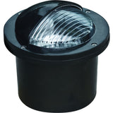Dabmar Lighting FG326-L9-30K-B LED Fiber Glass In-Ground Screw Well Light W/ Eyelid, 12V, Color Temperature 3000K, Black Finish