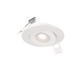 DALS Lighting FGM2-CC-WH Pivot 2" LED Gimbal Downlight - 90° Tilt - CCT Selectable - 120V - White Finish