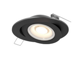 DALS Lighting FGM4-3K-BK Pivot 9 Watt 4" LED Gimbal Downlight - 90° Tilt - 3000K - 700 Lumens - 120V - Black Finish