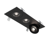 DALS Lighting FGM4-CC-TRIO-BK 27W, 2300lm Triple FGM4 Gimbal Downlight in Black Finish