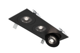 DALS Lighting FGM4-CC-TRIO-V-BK 27W, 2300lm Triple 4″ Flat Gimbal Recessed