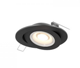 DALS Lighting FGM4-CC-V-BK Multi CCT Flat LED Recessed Gimbal - Universal 120V-347V, 0-10V Dimming