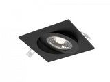 DALS Lighting FGM4SQ-CC-V-BK Multi CCT Flat Square LED Recessed Gimbal - universal 120V-347V, 0-10V dimming