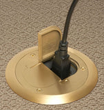 Arlington FLB3530MB 1-Gang Round Carpet Ring for FLB3531TK and FLB3532TK Floor Box Kit, Brass