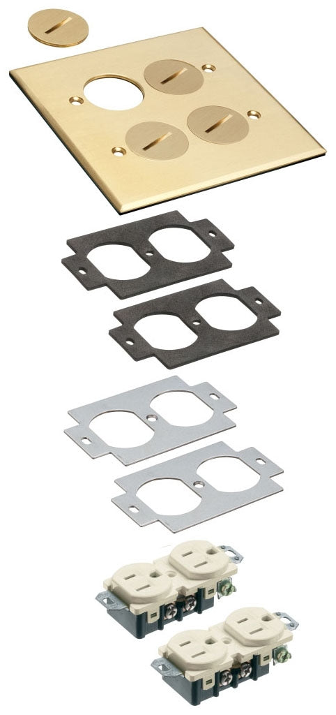 Arlington FLB5540MB 2 Gang Metal Cover Kit