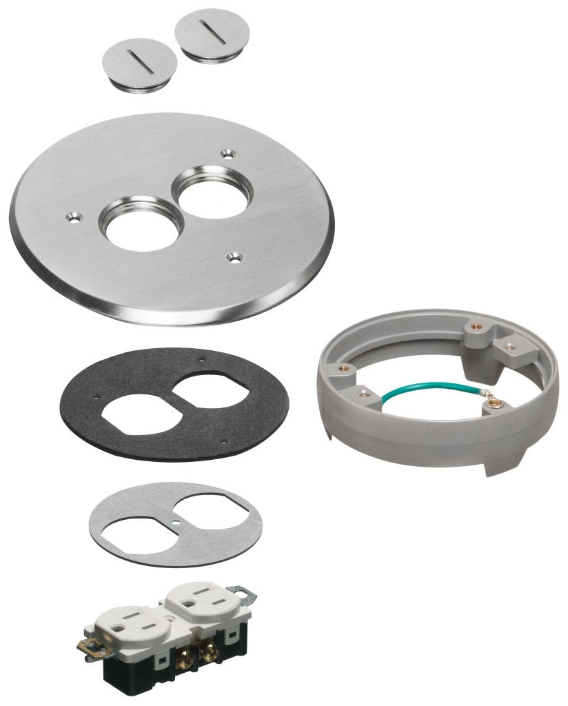 Arlington FLB6220NLLR 6" Nickel Cover Kit W/Leveling Ring
