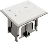 Arlington FLBA101W White Adjustable Floor Box