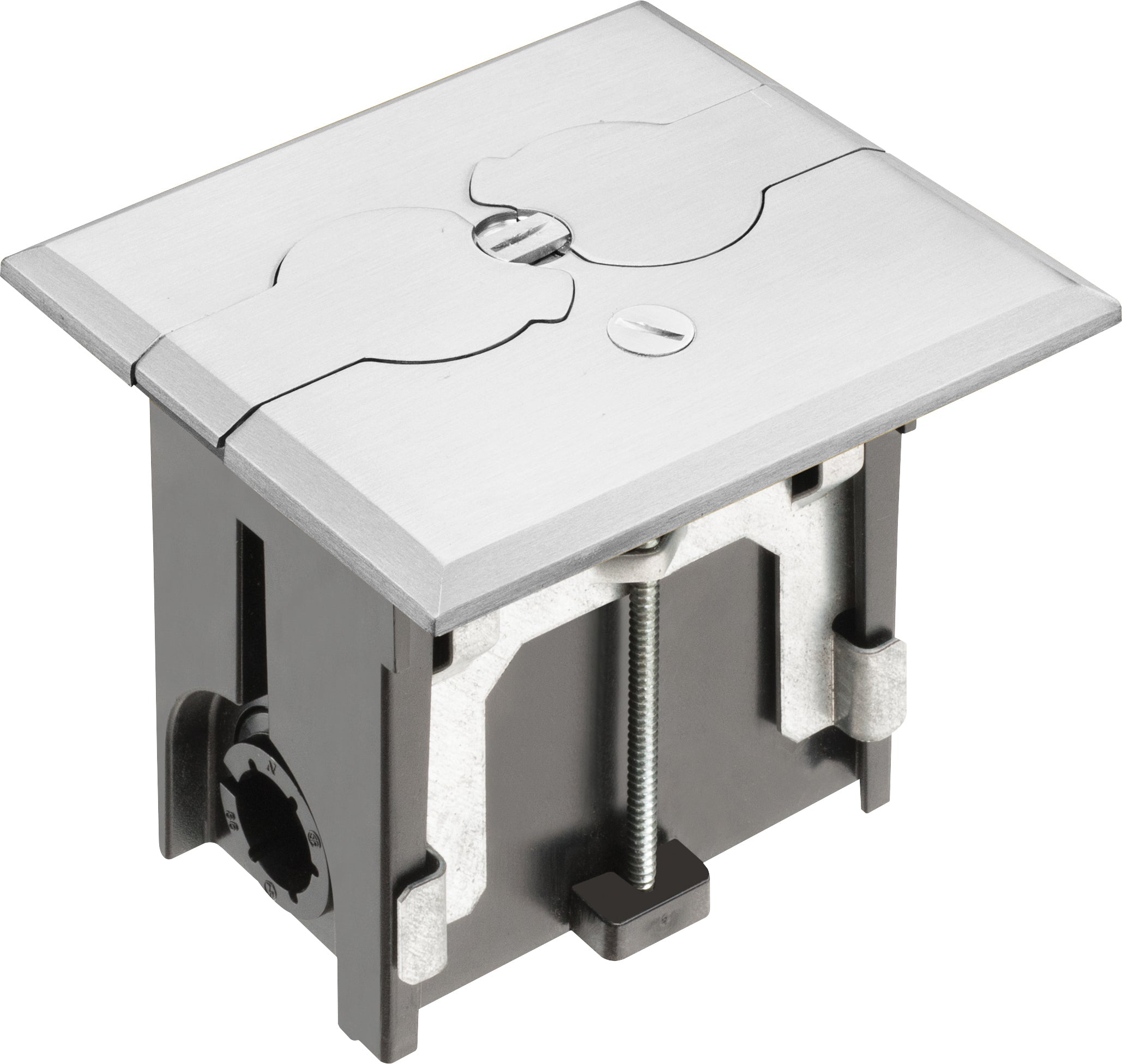 Arlington FLBAF101NL Nickel Floor Box- Cover Flip Lid | BuyRite Electric