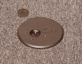 Arlington FLBAR101BR Brown Adjustable Floor Box-Round Cover